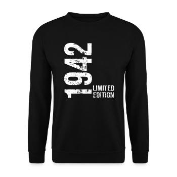 Limitierte Auflage von 1942 - Unisex Pullover - Schwarz - Vorne - Alina (178cm) & Michal (187cm)
