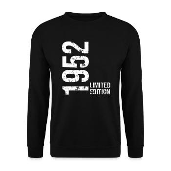 Limited edition of 1952 - Unisex Sweatshirt - black - Front - Alina (178cm) & Michal (187cm)