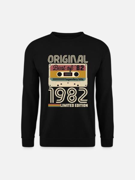 Vintage Geburtstag Original Geschenkidee 1982 - Unisex Pullover - Schwarz