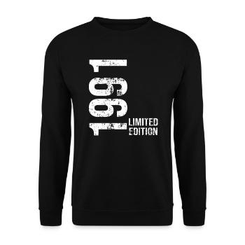 1991 Limitierte Auflage - Unisex Pullover - Schwarz - Vorne - Alina (178cm) & Michal (187cm)