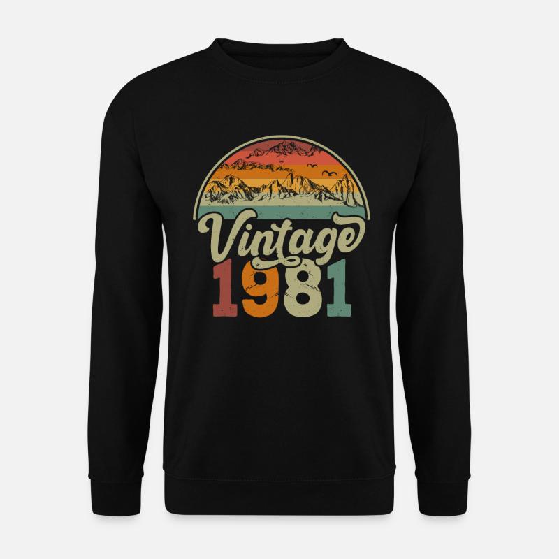 Jahrgang 1981 - Unisex Pullover - Schwarz