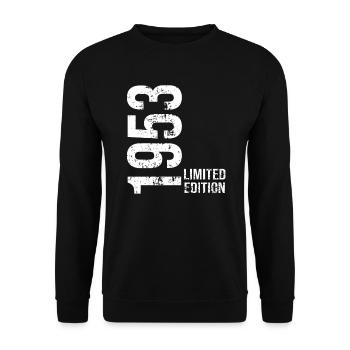 Limited edition of 1953 - Unisex Sweatshirt - black - Front - Alina (178cm) & Michal (187cm)