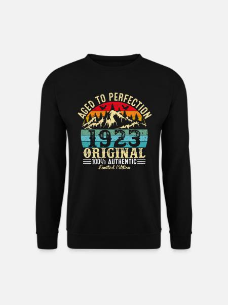 Perfekt gealtert 1923 Original - Unisex Pullover - Schwarz