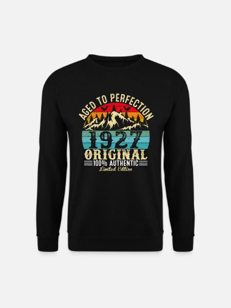 Perfekt gealtert 1927 Original - Unisex Pullover - Schwarz