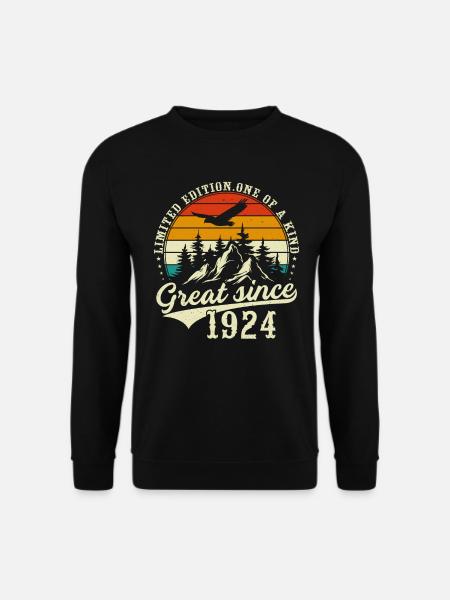 Einzigartig seit 1924 - Unisex Pullover - Schwarz