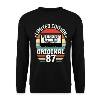 Édition Limitée Du Meilleur De L'original De 1987 - Sweat-shirt Unisexe - noir - Devant - Alina (178cm) & Michal (187cm)