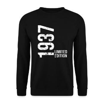 Limited edition of 1937 - Unisex Sweatshirt - black - Front - Alina (178cm) & Michal (187cm)