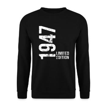 Limited edition of 1947 - Unisex Sweatshirt - black - Front - Alina (178cm) & Michal (187cm)