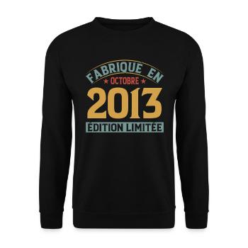 Hergestellt im Oktober 2013 limitierte Auflage - Unisex Pullover - Schwarz - Vorne - Alina (178cm) & Michal (187cm)