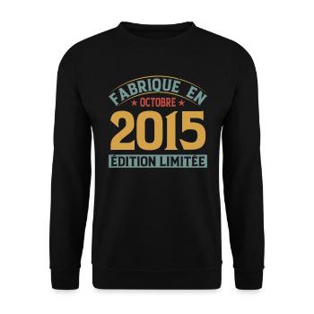 Made in October 2015 limited edition - Unisex Sweatshirt - black - Front - Alina (178cm) & Michal (187cm)