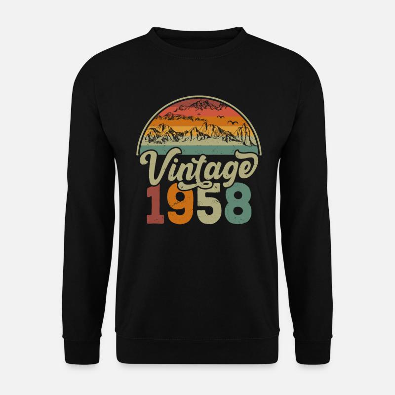Jahrgang 1958 - Unisex Pullover - Schwarz