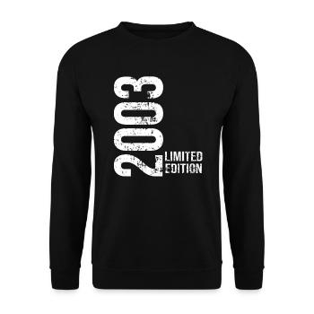 2003 Limitierte Auflage - Unisex Pullover - Schwarz - Vorne - Alina (178cm) & Michal (187cm)