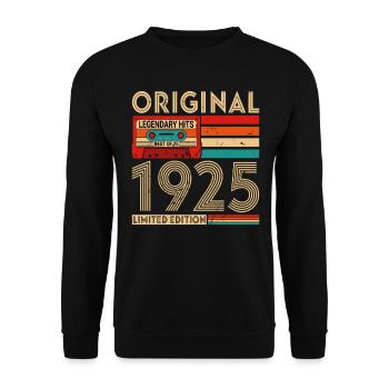Original legendary hits Best of 1925 - Unisex Sweatshirt - black - Front - Alina (178cm) & Michal (187cm)