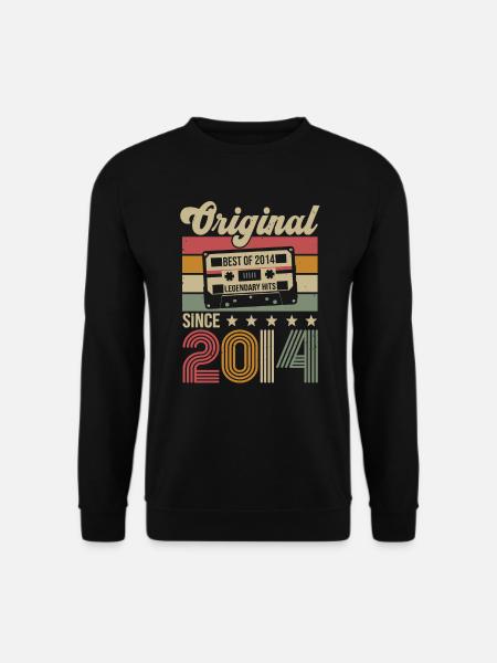 Anniversaire Vintage Idée Cadeau Original 2014 - Sweat-shirt Unisexe - noir