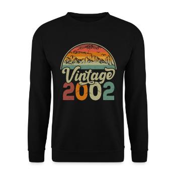 Vintage 2002 - Unisex Sweatshirt - black - Front - Alina (178cm) & Michal (187cm)