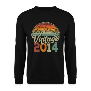 Vintage 2014 - Unisex Sweatshirt - black - Front - Alina (178cm) & Michal (187cm)