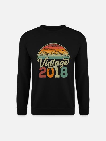 Jahrgang 2018 - Unisex Pullover - Schwarz