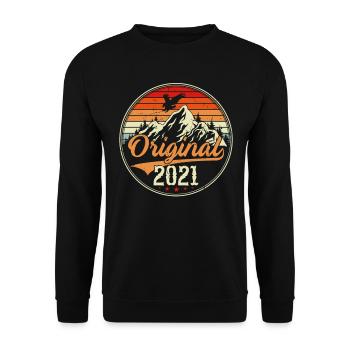 Original 2021 - Sweat-shirt Unisexe - noir - Devant - Alina (178cm) & Michal (187cm)