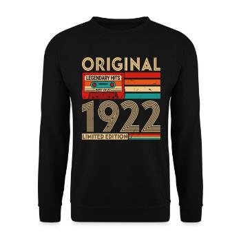 Original legendary hits The best of 1922 - Unisex Sweatshirt - black - Front - Alina (178cm) & Michal (187cm)