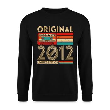 Original legendary hits Best of 2012 - Unisex Sweatshirt - black - Front - Alina (178cm) & Michal (187cm)