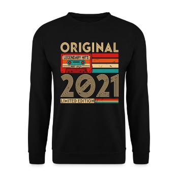 Original legendäre Hits Best of 2021 - Unisex Pullover - Schwarz - Vorne - Alina (178cm) & Michal (187cm)