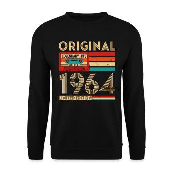 Original legendary hits The Best of 1964 - Unisex Sweatshirt - black - Front - Alina (178cm) & Michal (187cm)