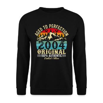 Perfekt gealtert 2004 Original - Unisex Pullover - Schwarz - Vorne - Alina (178cm) & Michal (187cm)