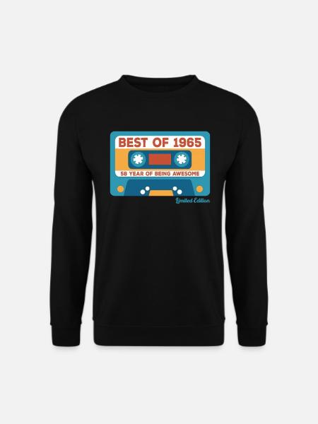 1965 Vintage Vintage Retro Birthday Gift - Unisex Sweatshirt - black