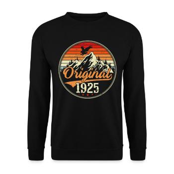 Original 1925 - Sweat-shirt Unisexe - noir - Devant - Alina (178cm) & Michal (187cm)