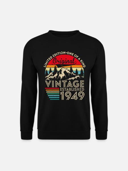Original-Jahrgang im Jahr 1949 - Unisex Pullover - Schwarz