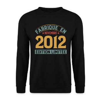 Fabriqué En Novembre 2012 Édition Limitée - Sweat-shirt Unisexe - noir - Devant - Alina (178cm) & Michal (187cm)