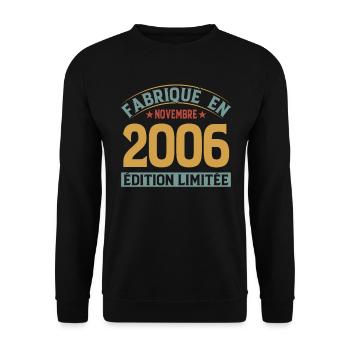 Fabriqué En Novembre 2006 Édition Limitée - Sweat-shirt Unisexe - noir - Devant - Alina (178cm) & Michal (187cm)