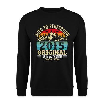 Perfekt gealtert 2015 Original - Unisex Pullover - Schwarz - Vorne - Alina (178cm) & Michal (187cm)