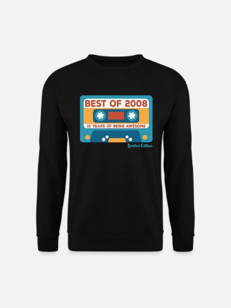 2008 Vintage Vintage Retro Geburtstagsgeschenk - Unisex Pullover - Schwarz