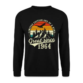 Unique En Son Genre Depuis 1964 - Sweat-shirt Unisexe - noir - Devant - Alina (178cm) & Michal (187cm)