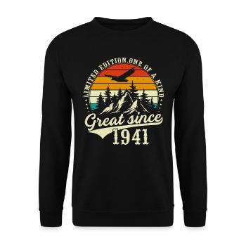 Unique En Son Genre Depuis 1941 - Sweat-shirt Unisexe - noir - Devant - Alina (178cm) & Michal (187cm)