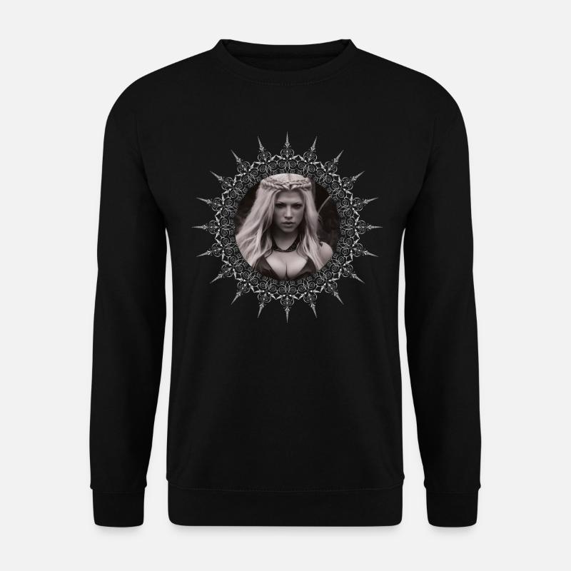 Schildmaid Wikinger Kriegerin Mittelalter - Unisex Pullover - Schwarz