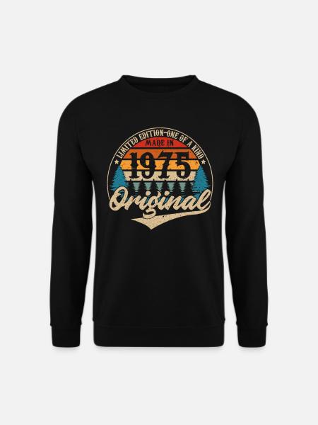 Fabriqué En 1975 Original - Sweat-shirt Unisexe - noir