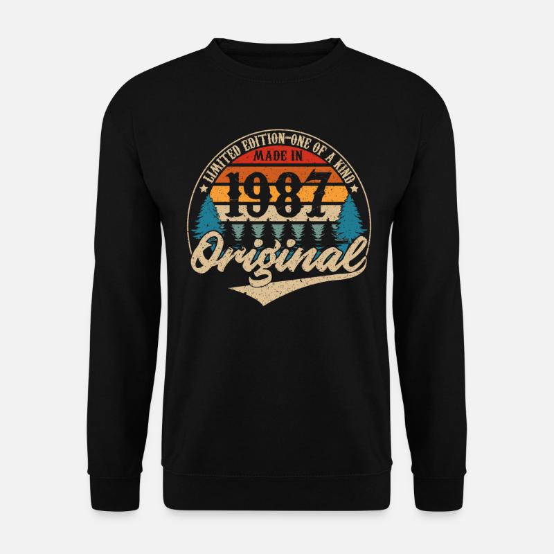 Hergestellt 1987 Original - Unisex Pullover - Schwarz