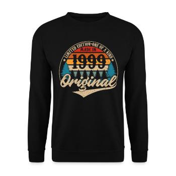 Fabriqué En 1999 Original - Sweat-shirt Unisexe - noir - Devant - Alina (178cm) & Michal (187cm)