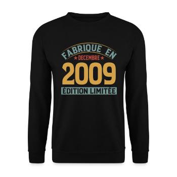 Fabriqué En Décembre 2009 Édition Limitée - Sweat-shirt Unisexe - noir - Devant - Alina (178cm) & Michal (187cm)