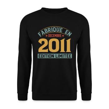 Fabriqué En Décembre 2011 Édition Limitée - Sweat-shirt Unisexe - noir - Devant - Alina (178cm) & Michal (187cm)