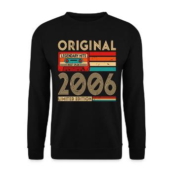 Original legendäre Hits Best of 2006 - Unisex Pullover - Schwarz - Vorne - Alina (178cm) & Michal (187cm)
