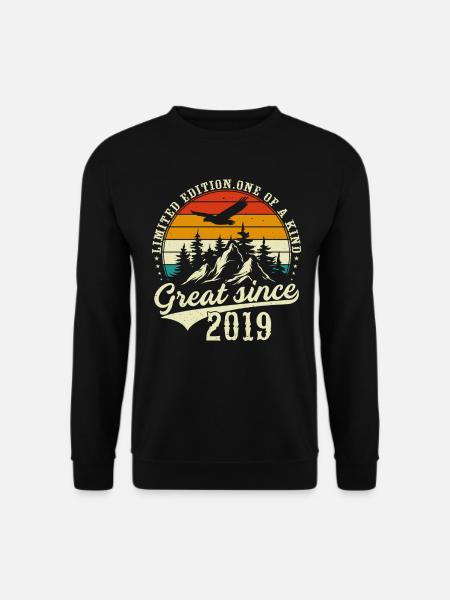 Einzigartig seit 2019 - Unisex Pullover - Schwarz