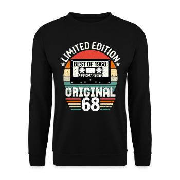 Limitierte Auflage des Besten des Originals von 1968 - Unisex Pullover - Schwarz - Vorne - Alina (178cm) & Michal (187cm)