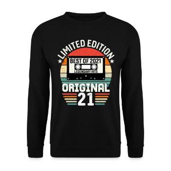 Limitierte Auflage des Besten des Originals 2021 - Unisex Pullover - Schwarz - Vorne - Alina (178cm) & Michal (187cm)