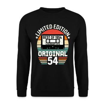 Limitierte Auflage des Besten des Originals von 1954 - Unisex Pullover - Schwarz - Vorne - Alina (178cm) & Michal (187cm)