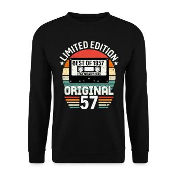 Édition Limitée Du Meilleur De L'original De 1957 - Sweat-shirt Unisexe - noir - Devant - Alina (178cm) & Michal (187cm)