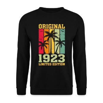 Original limitierte Auflage von 1923 - Unisex Pullover - Schwarz - Vorne - Alina (178cm) & Michal (187cm)