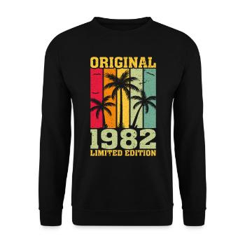 Édition Originale Limitée De 1982 - Sweat-shirt Unisexe - noir - Devant - Alina (178cm) & Michal (187cm)